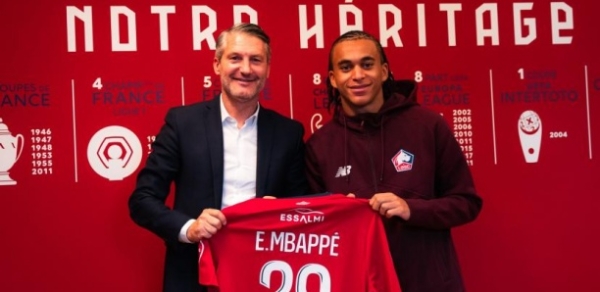 L1: Ethan Mbappé signe son premier contrat professionnel au Losc